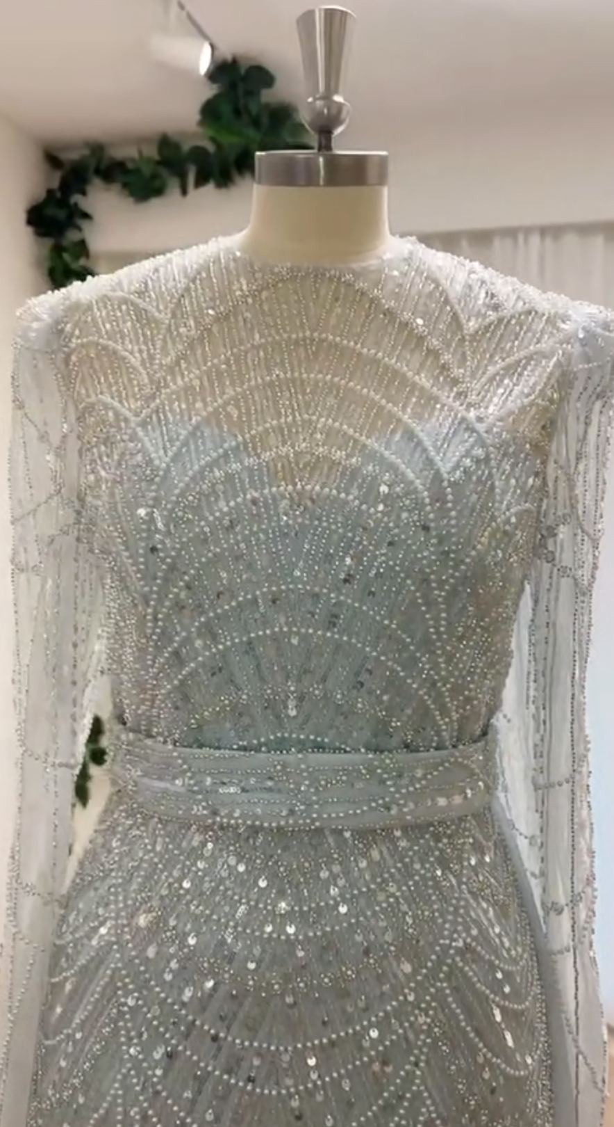 Aarya Pearl Beaded Gown