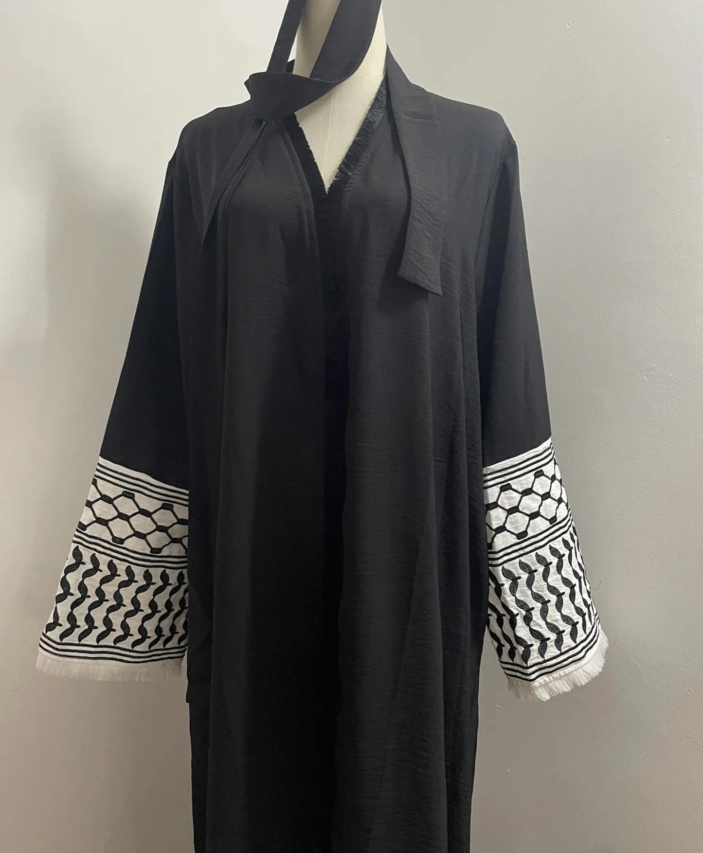 Keffiyeh Embroidery Abaya