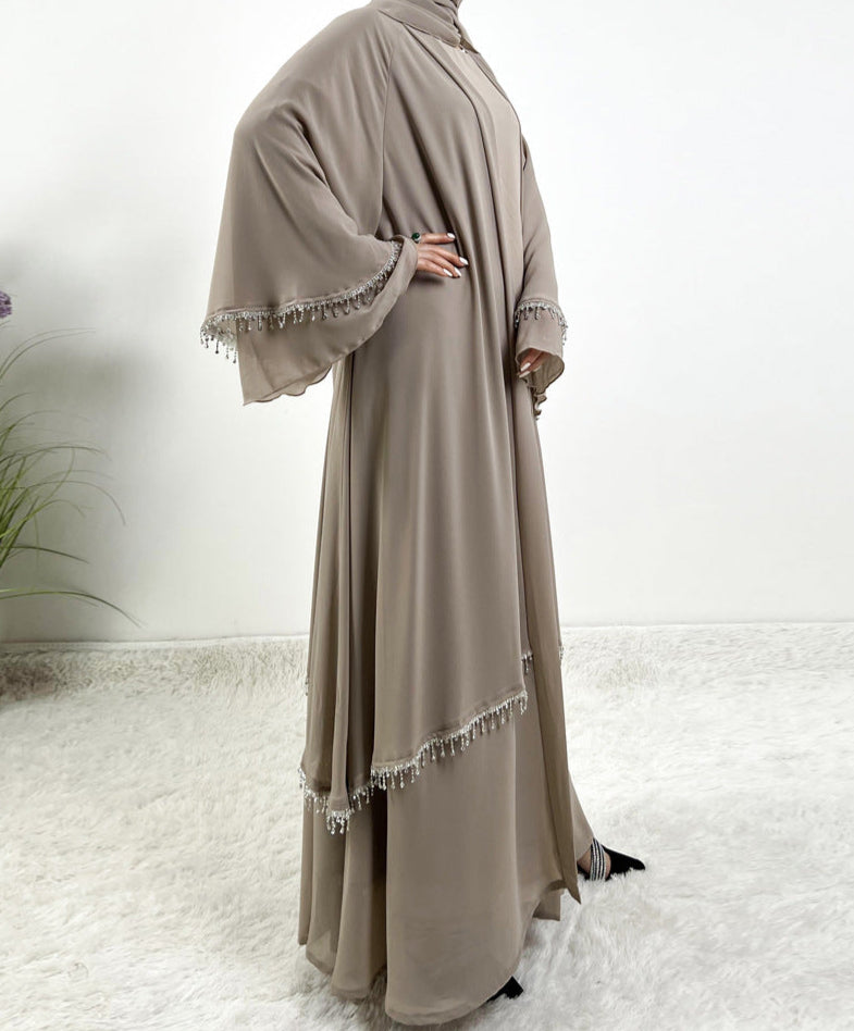 Emaani Layered Crystal Abaya