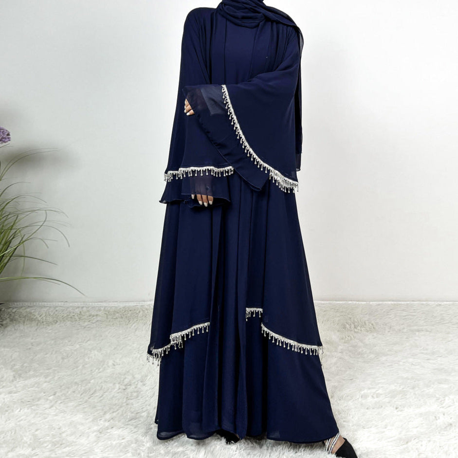 Emaani Layered Crystal Abaya