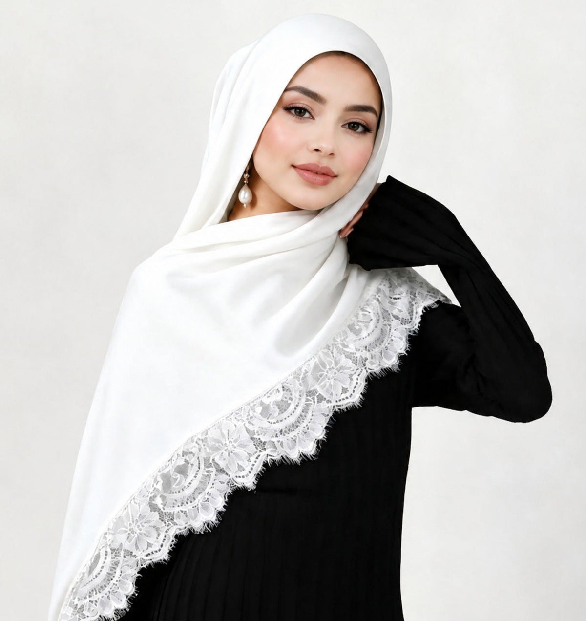 INAYA-Lace Modal Hijab