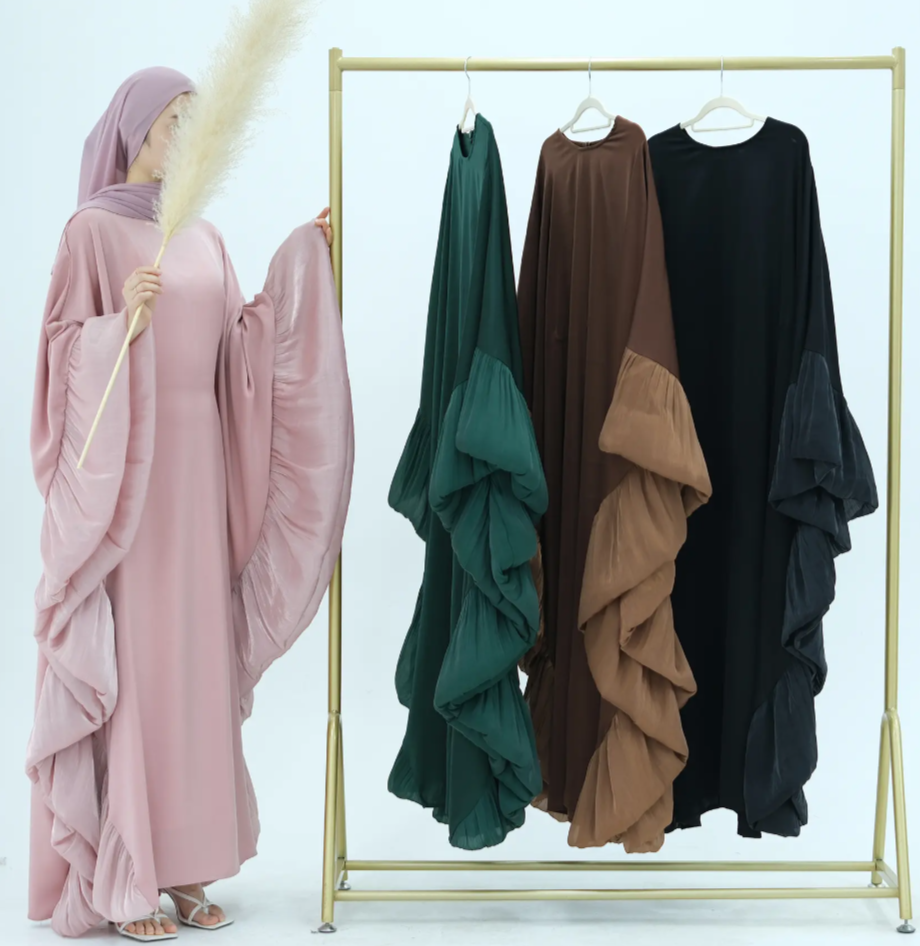 Amiha Frill Butterlfy Abaya