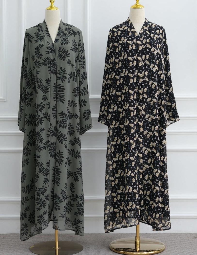 Fiza Floral Abaya & Hijab