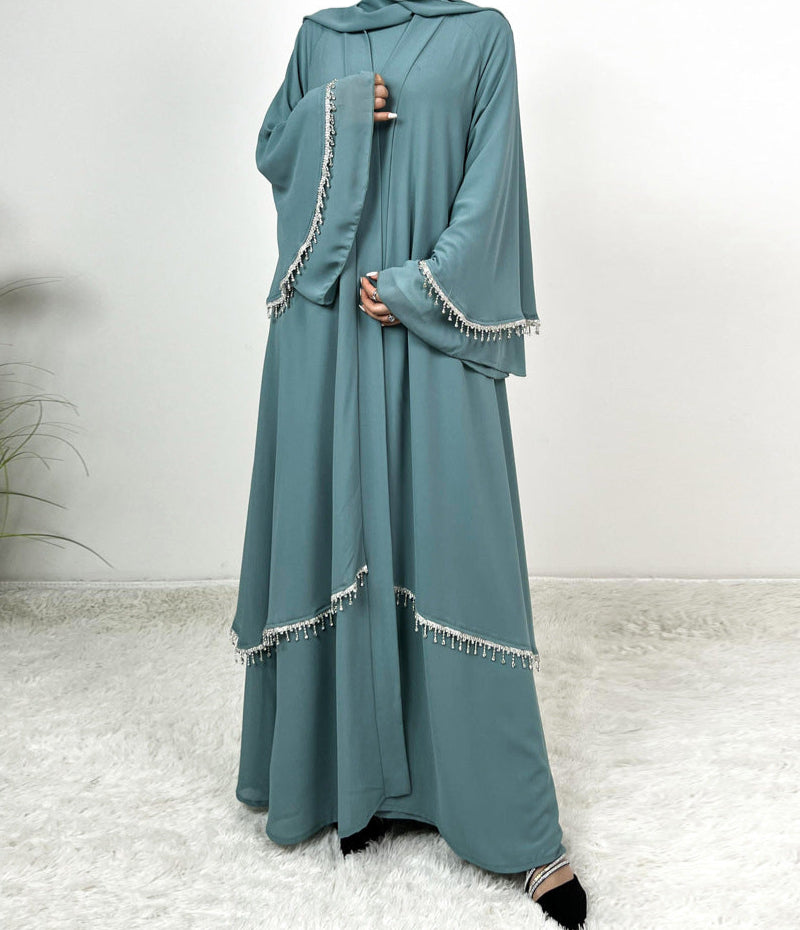 Emaani Layered Crystal Abaya