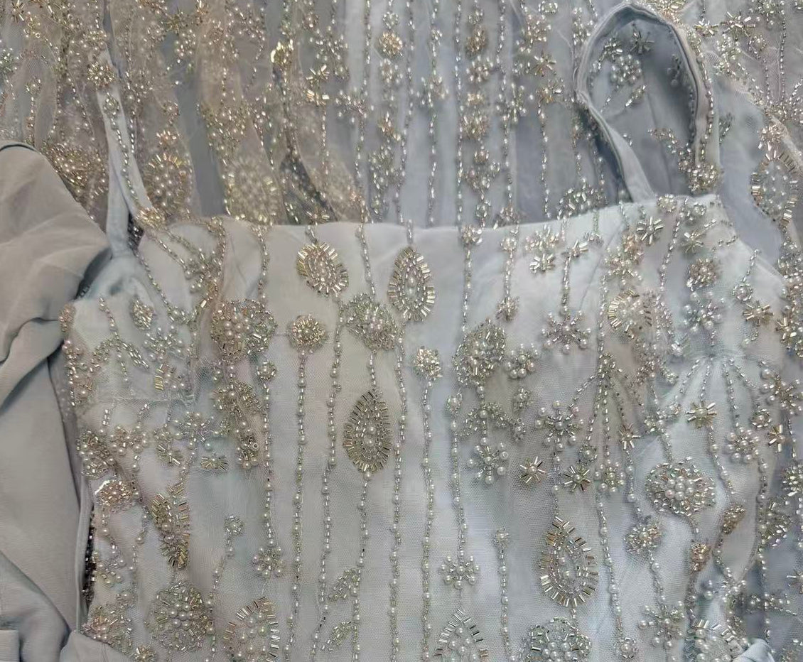 Zariya Gown With Crystal Chain