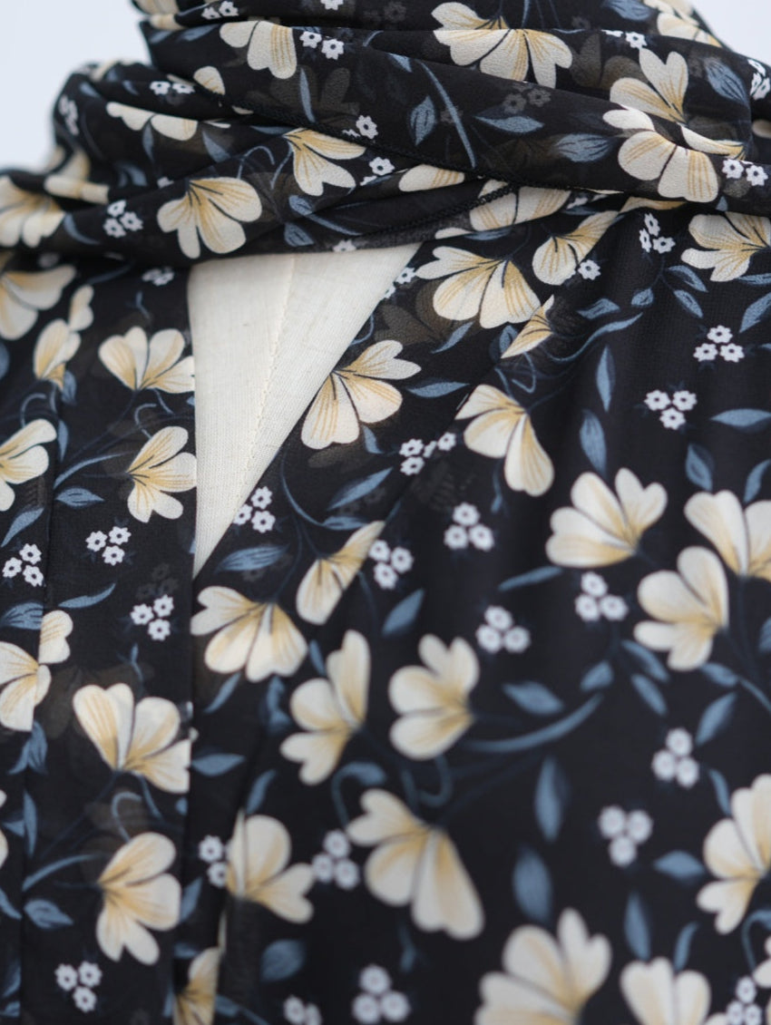 Fiza Floral Abaya & Hijab