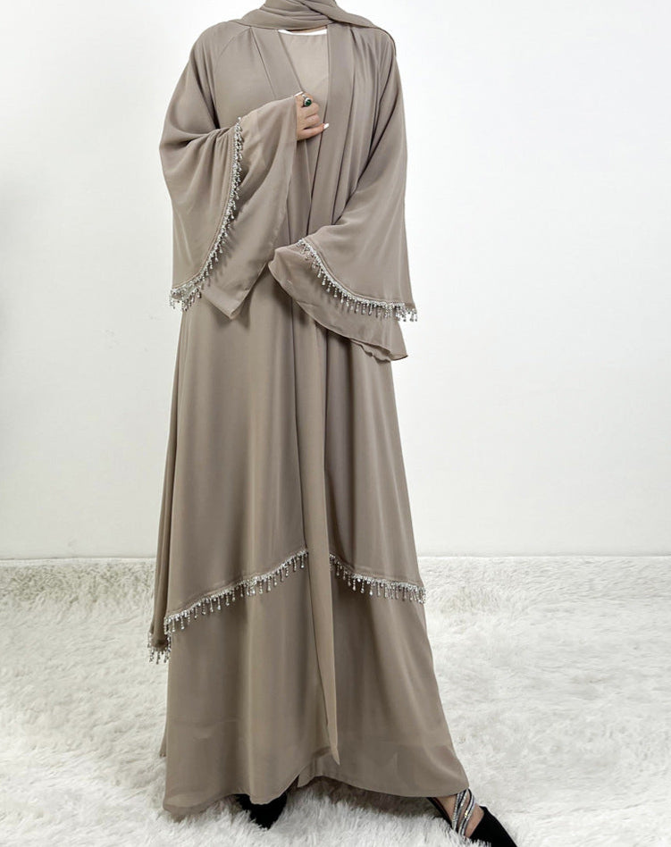 Emaani Layered Crystal Abaya