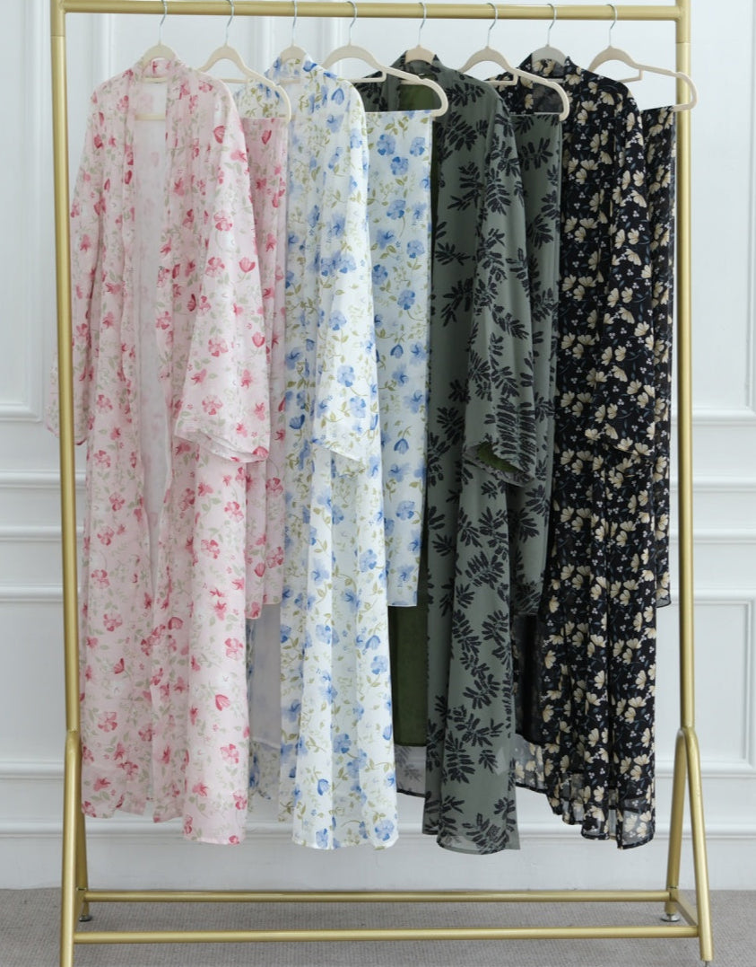 Fiza Floral Abaya & Hijab