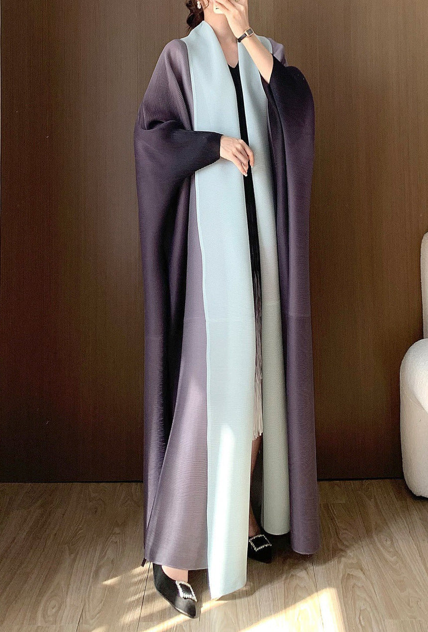 Azuri Two Toned Pleated Abaya