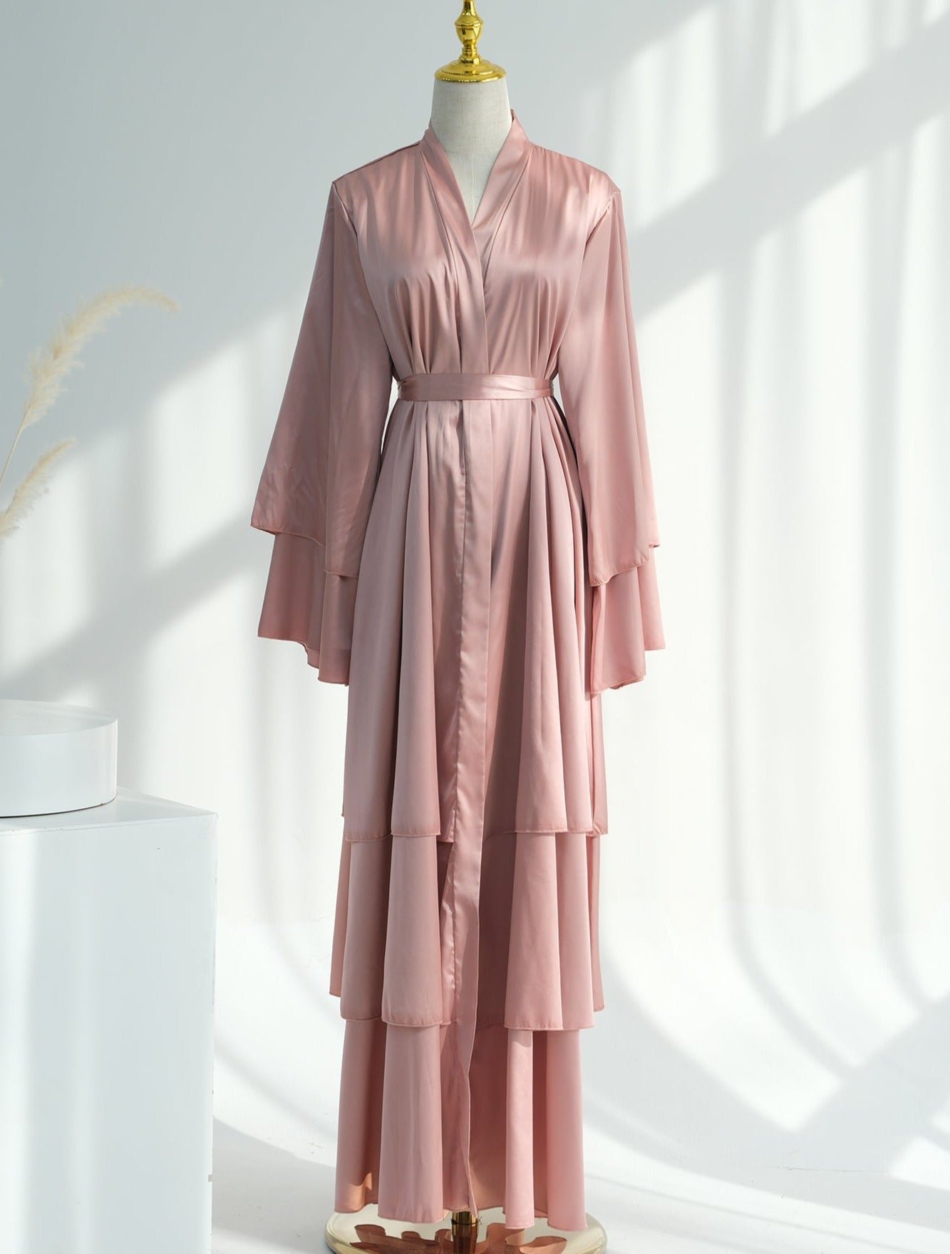 Ines Satin Layered Abaya