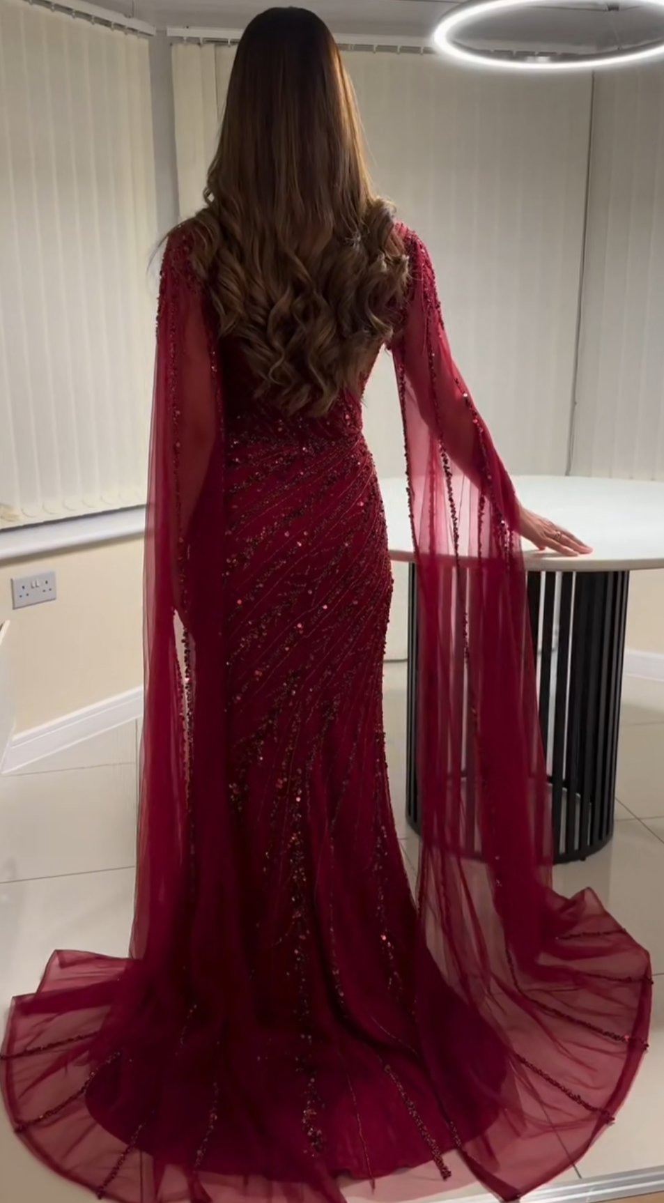Ella Cape Gown
