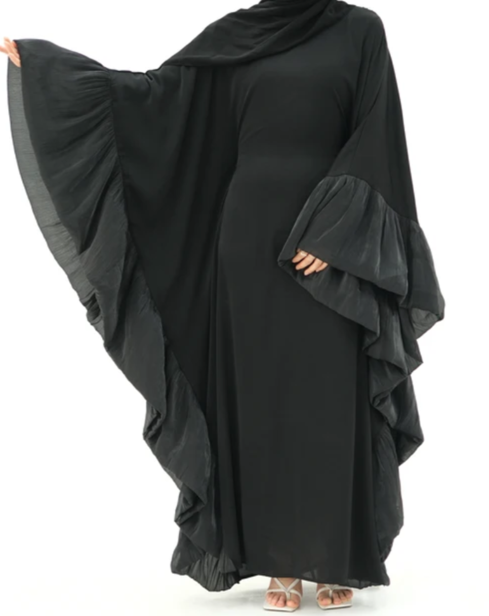 Amiha Frill Butterlfy Abaya