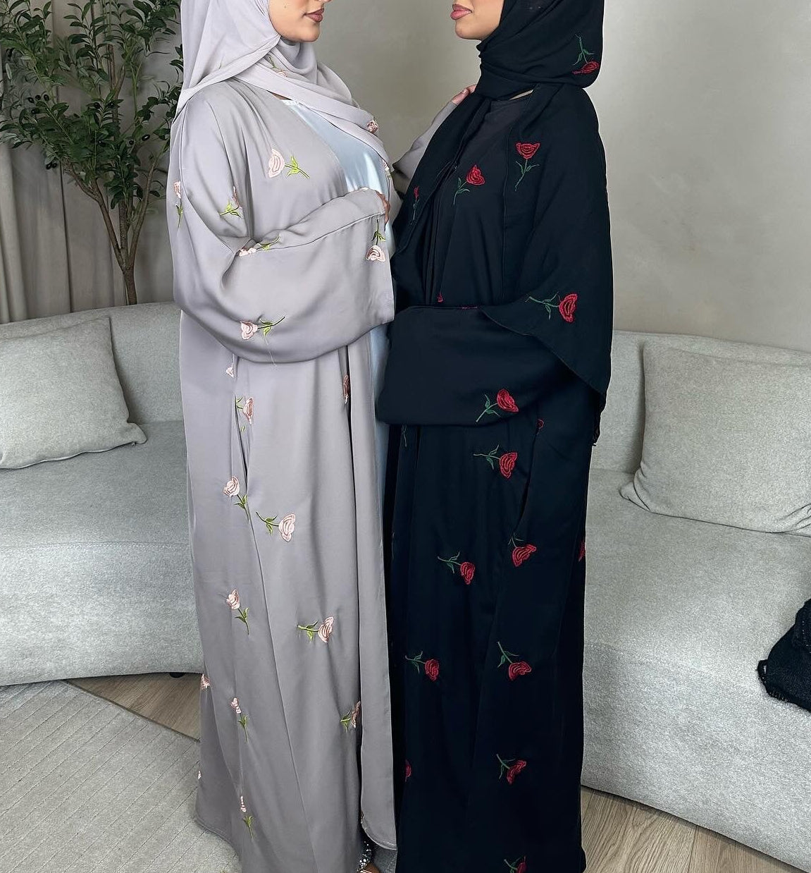 Marwa Floral Abaya & Hijab