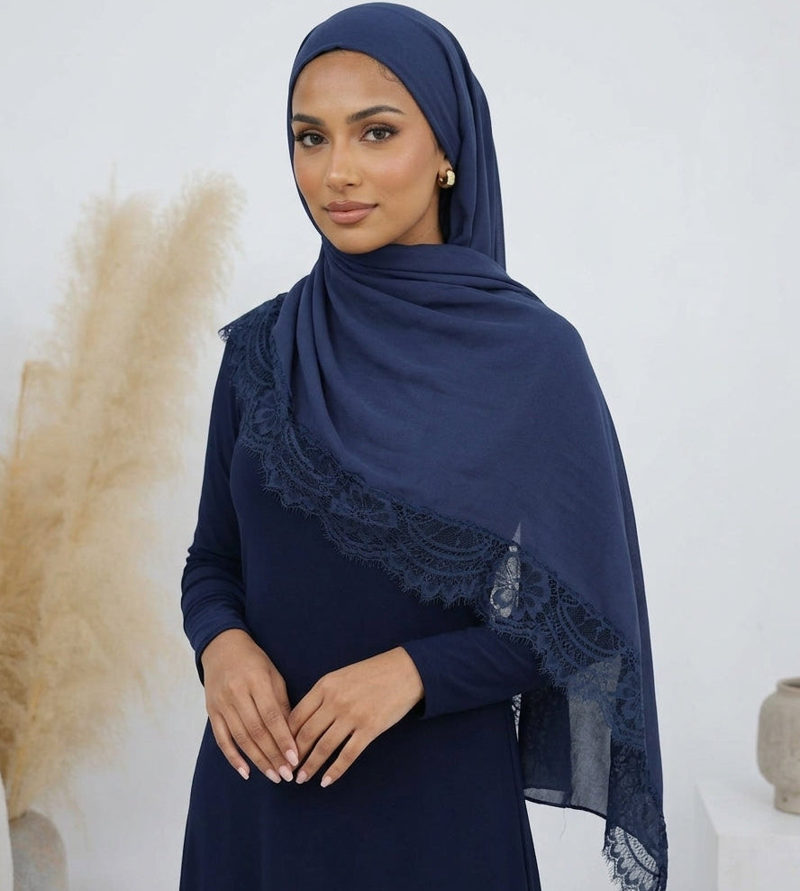 INAYA-Lace Modal Hijab