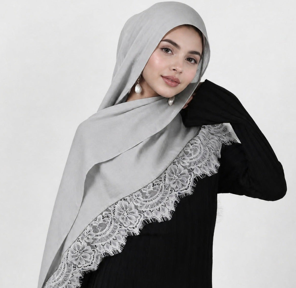 INAYA-Lace Modal Hijab