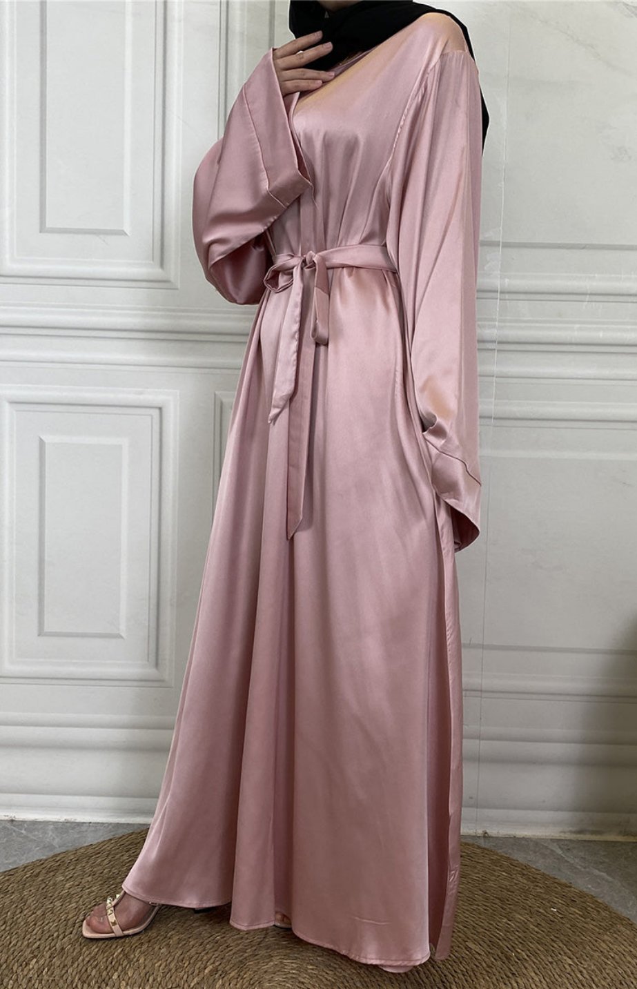 Inaya Classic Satin Abaya