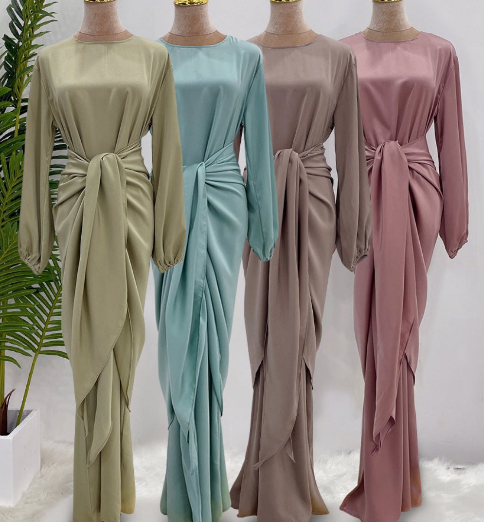 Ayla Satin Wrap Set