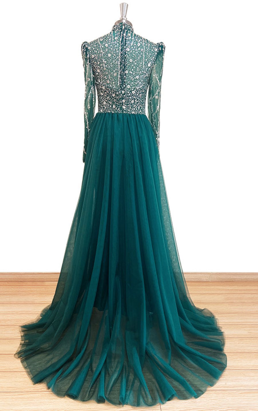 Amayra Mermaid Gown-Emerald Green