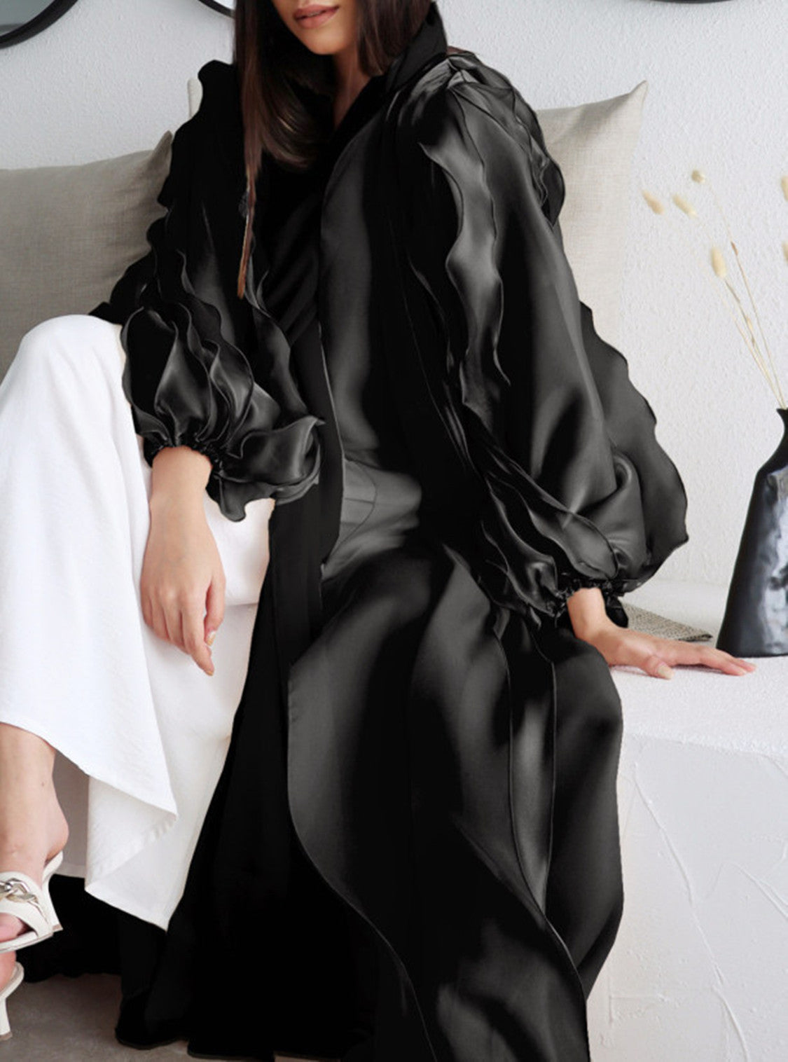 Narmin Balloon Sleeve Abaya