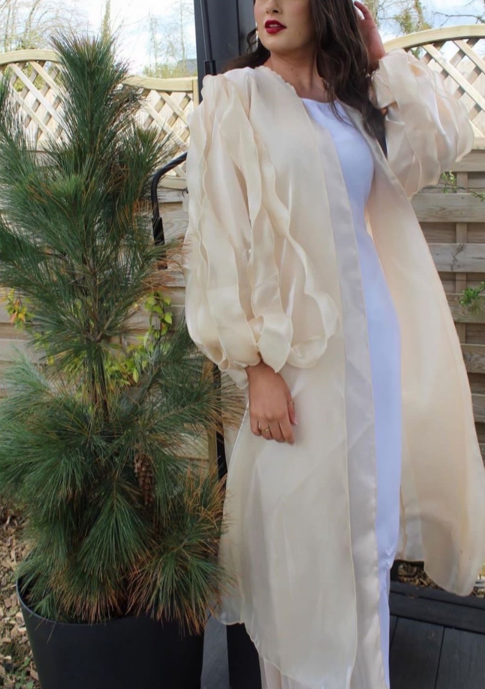 Narmin Balloon Sleeve Abaya