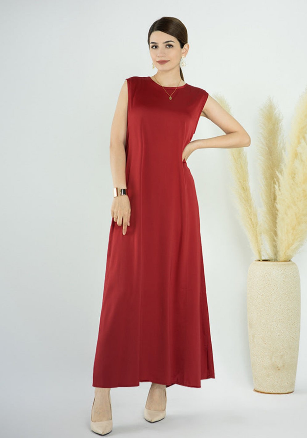 HAANI- Beaded Button Down Abaya