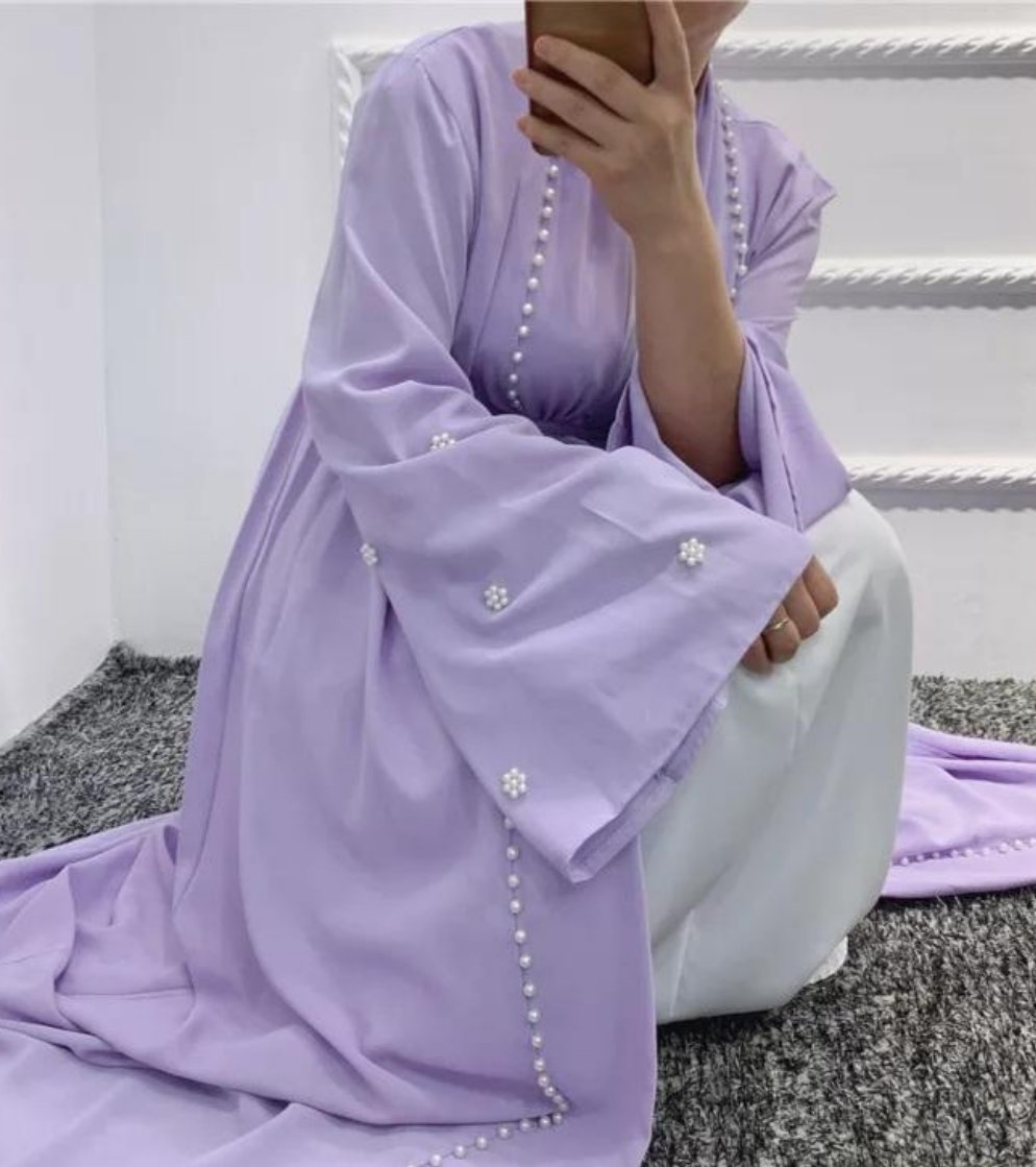 Pearl Embellished Abaya