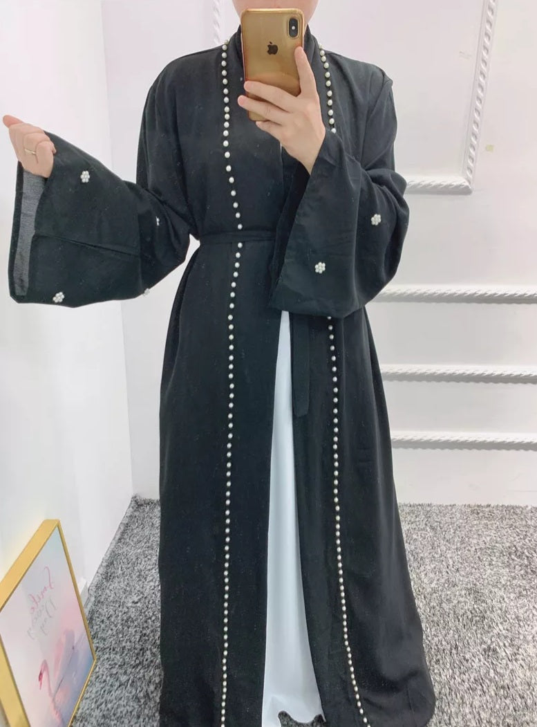 Pearl Embellished Abaya