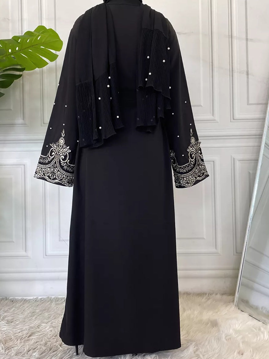 Unaisah Pearl Abaya-Black
