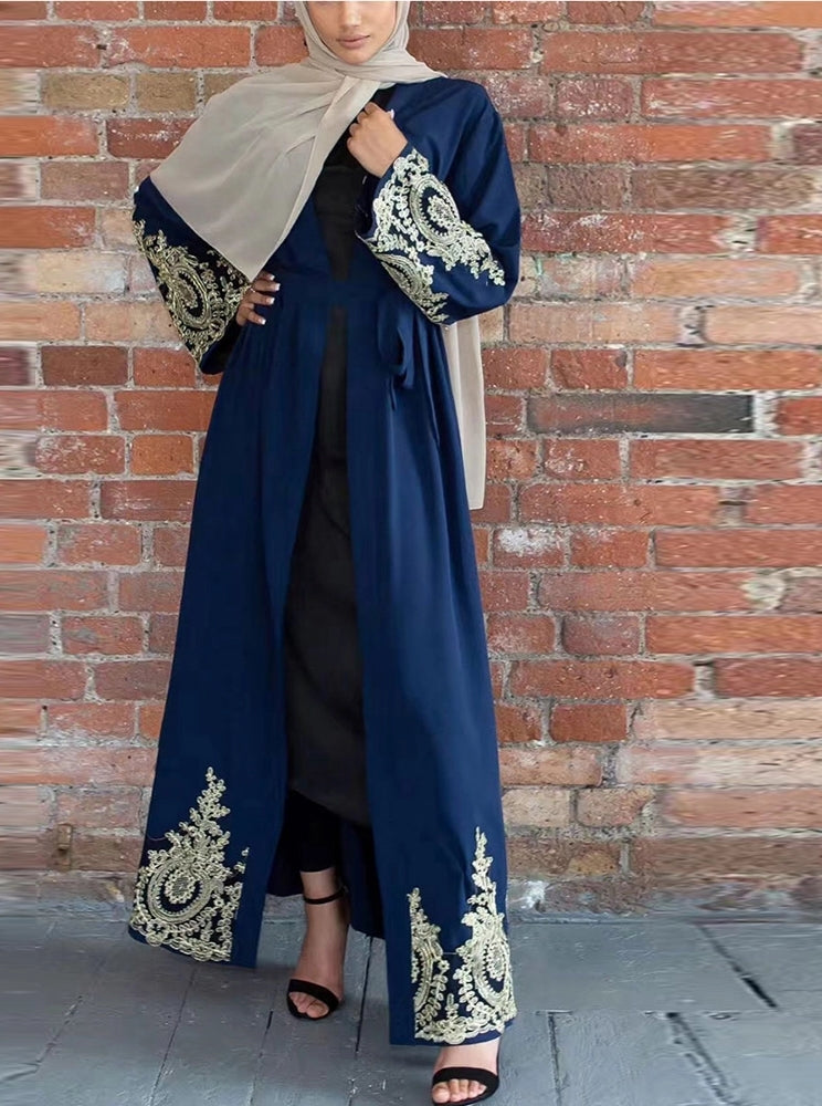 Airah-Lace Embroidery Abaya