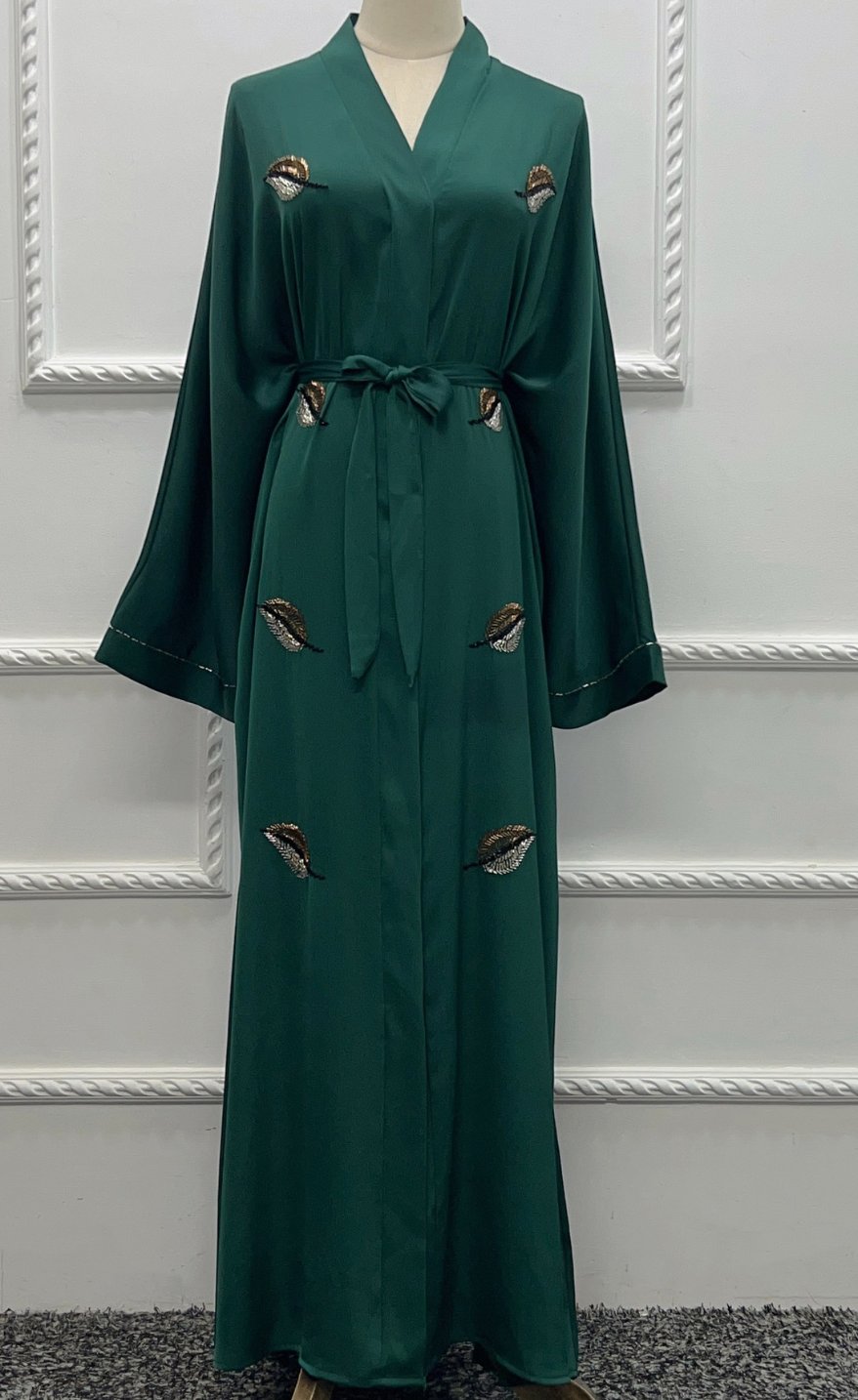 HAANI- Beaded Button Down Abaya