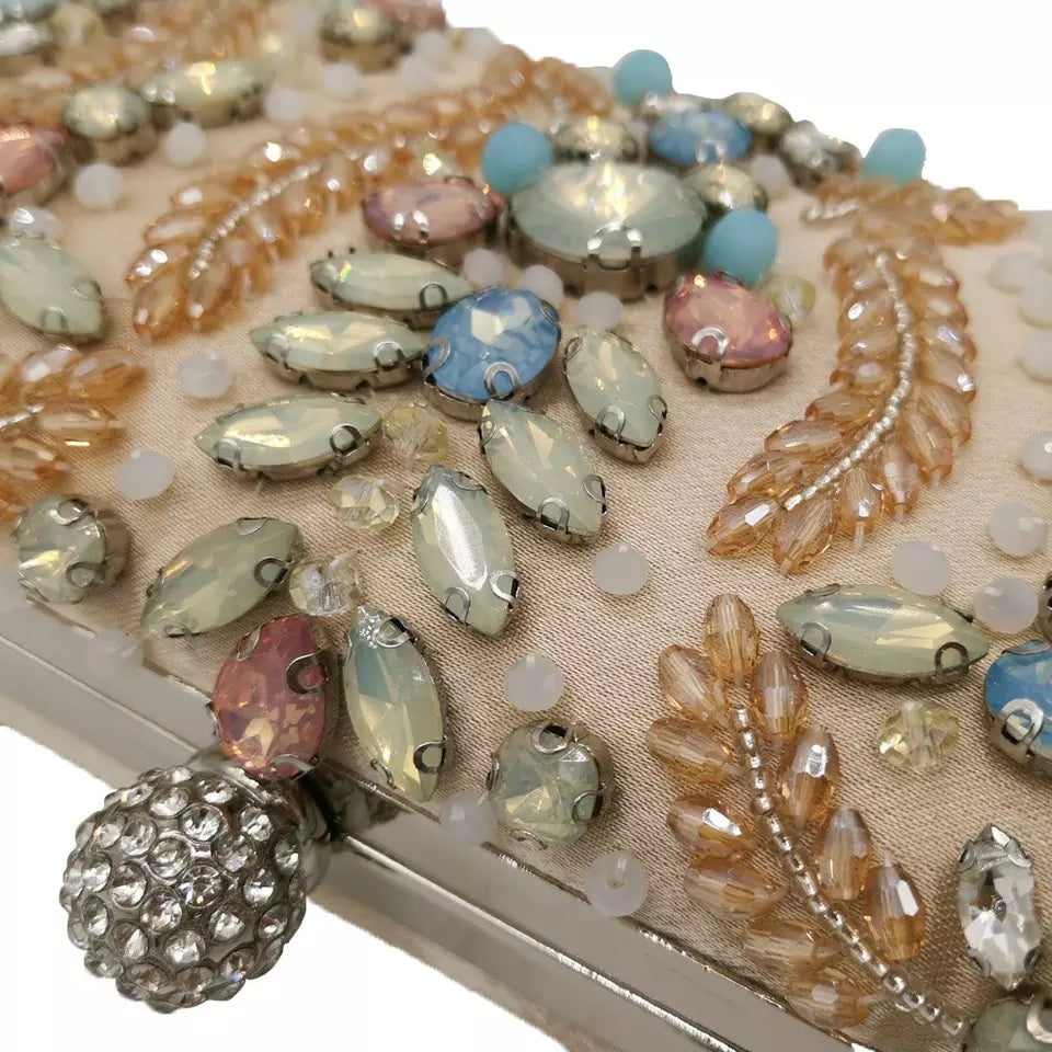 Golden Crystal Clutch