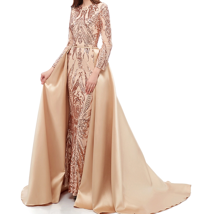 Layla Evening Gown- Rose Gold