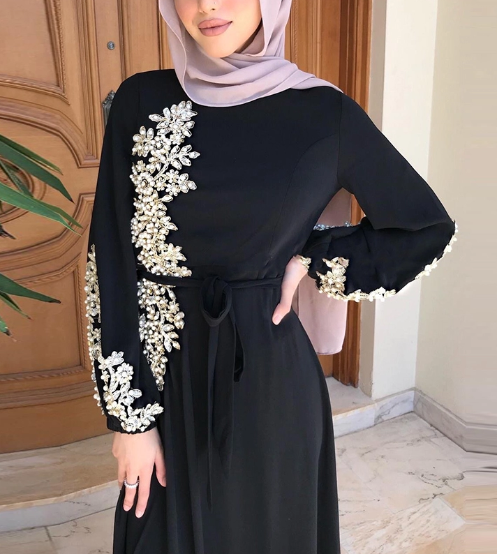 Sofia Sequin Embroidery Dress