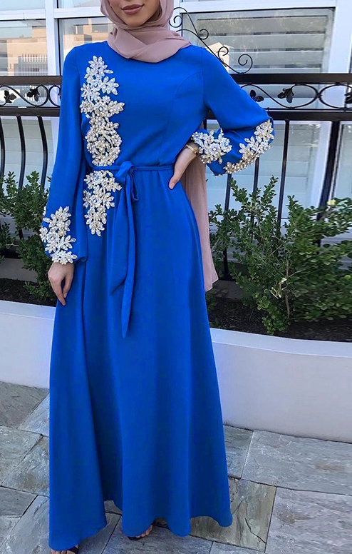 Sofia Sequin Embroidery Dress
