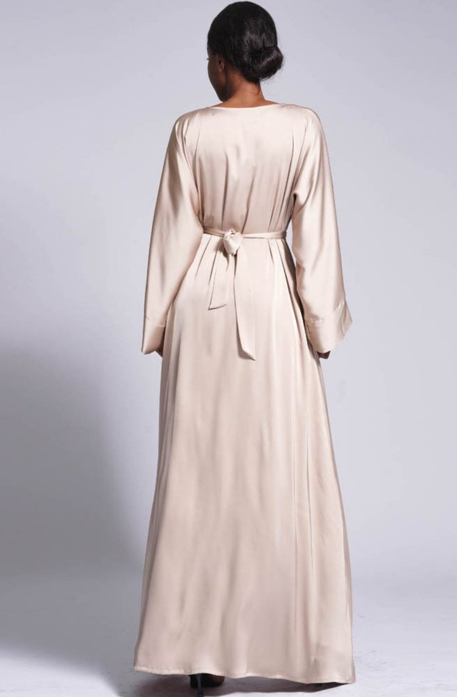 Nina Beaded Satin Abaya