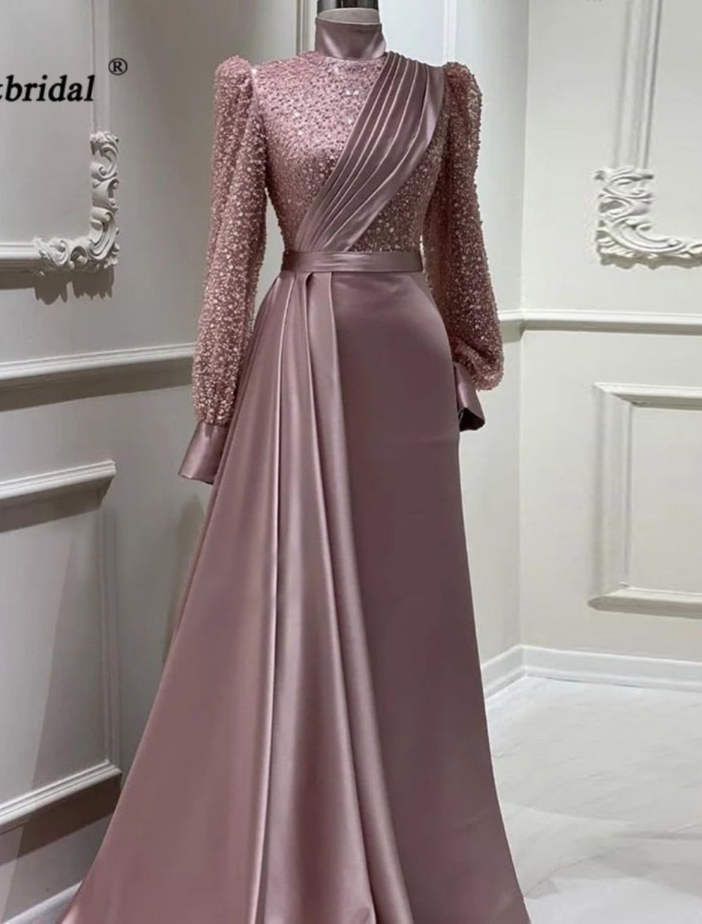 Yasmin Satin Gown