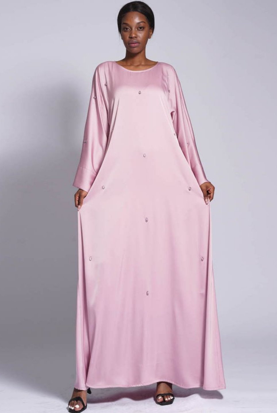 Nina Beaded Satin Abaya