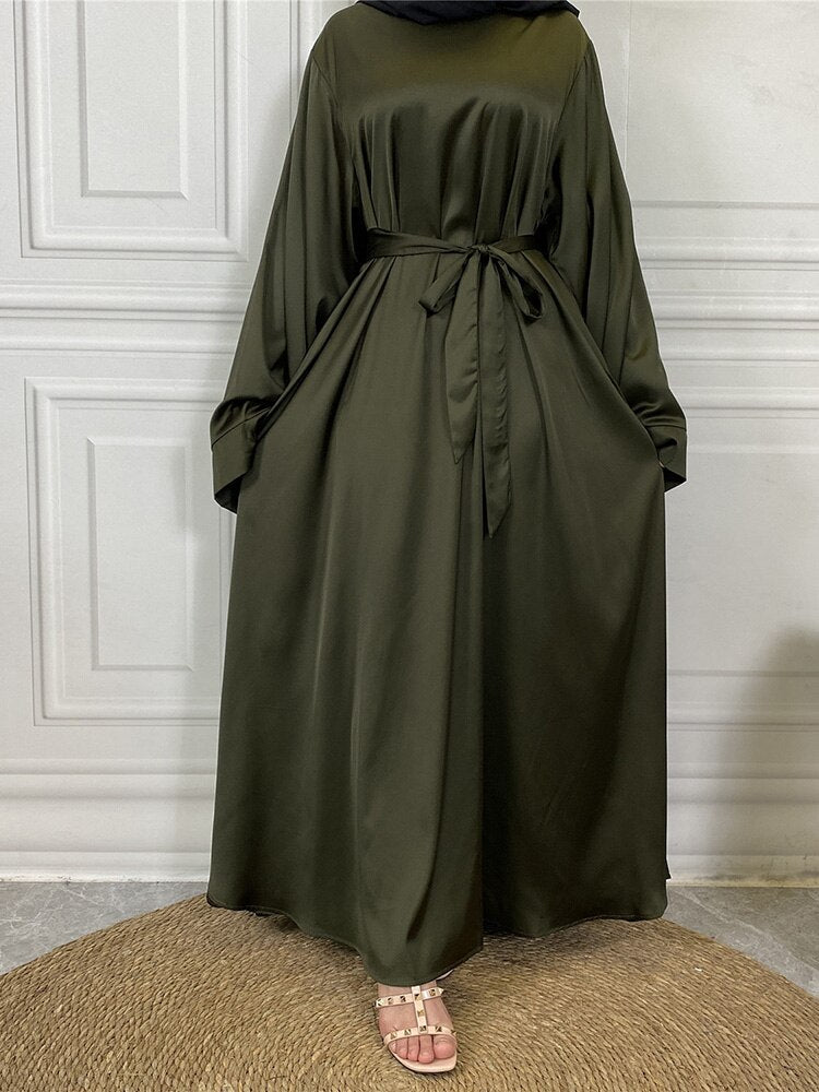 Inaya Classic Satin Abaya