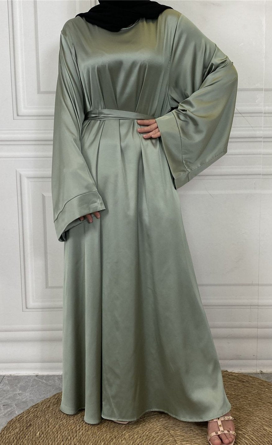 Inaya Classic Satin Abaya