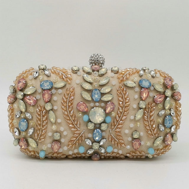 Golden Crystal Clutch