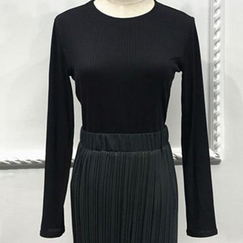 Pleated Maxi Skirt & Top