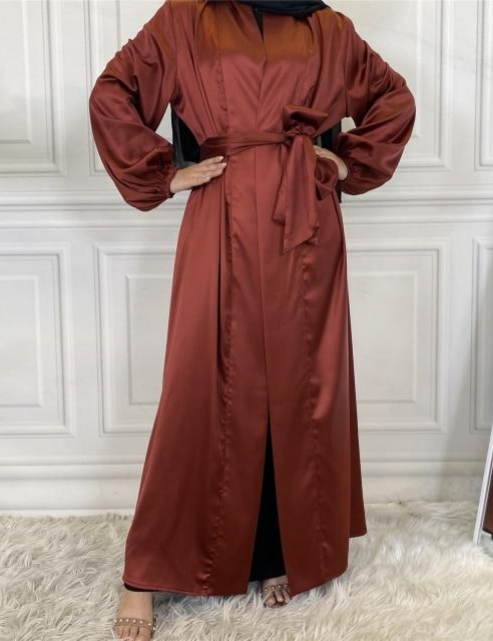 Savera Satin Abaya