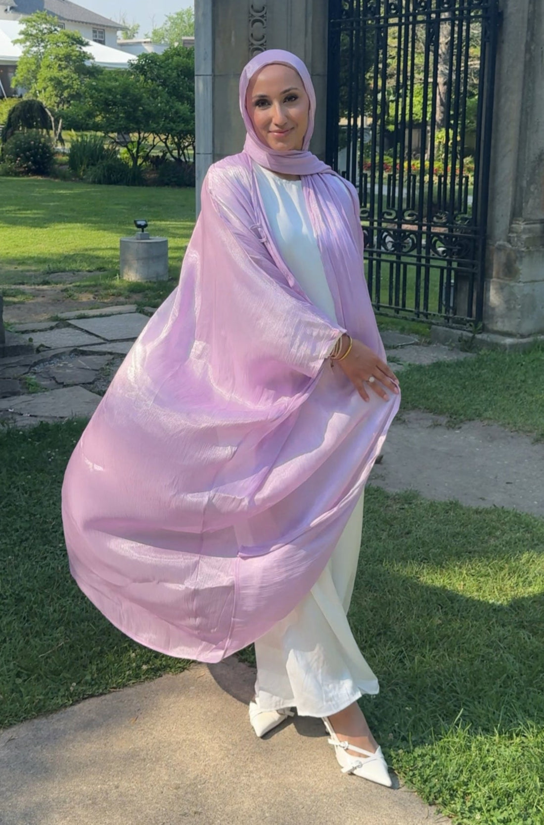 Samiha Organza Abaya Set
