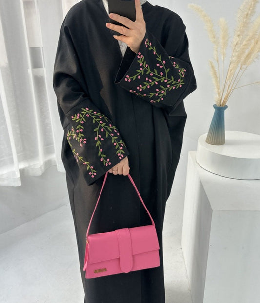 Maala Floral Embroidery Abaya