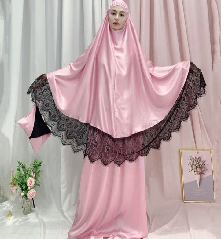 Rumaan Satin Jilbab Set
