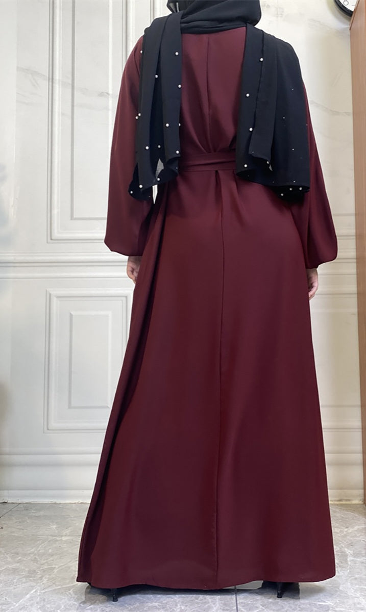 Casual abaya with pockets