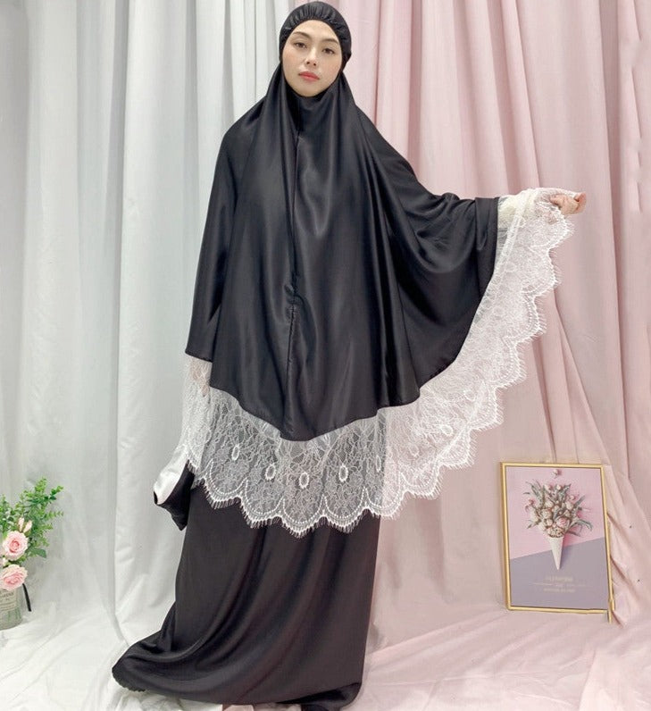 Rumaan Satin Jilbab Set