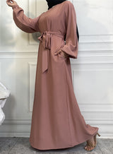 Casual abaya with pockets