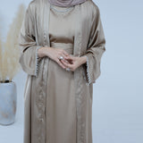 Sanya Abaya With Crystal Chain