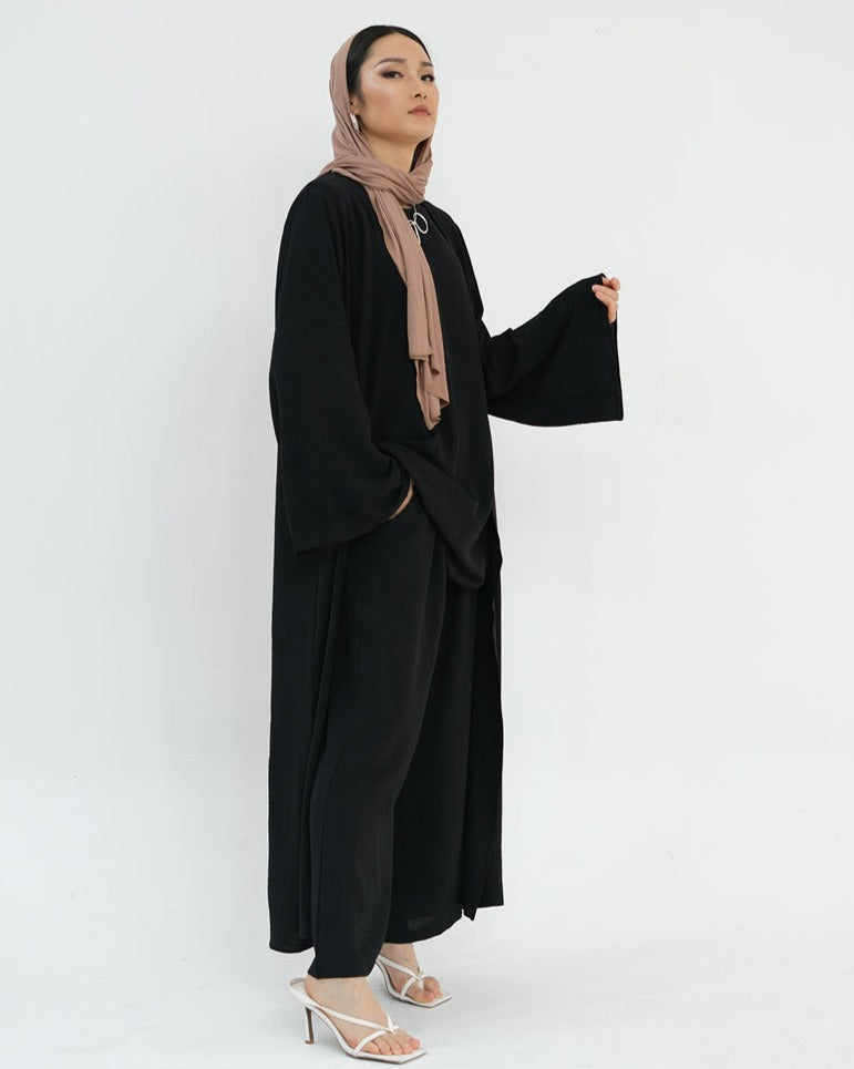 Zoha-Three Piece Abaya Set